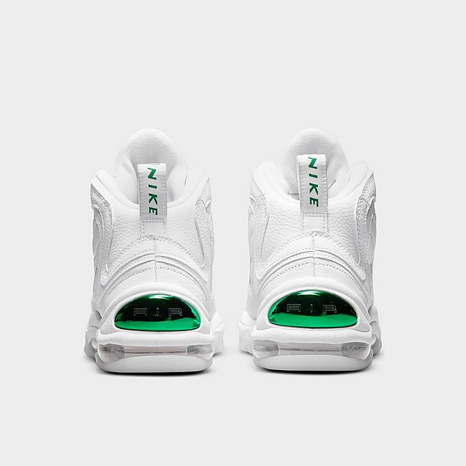 Left view of Men's Nike Air Total Max Uptempo Basketball Shoes in White/Classic Green/White Click to zoom