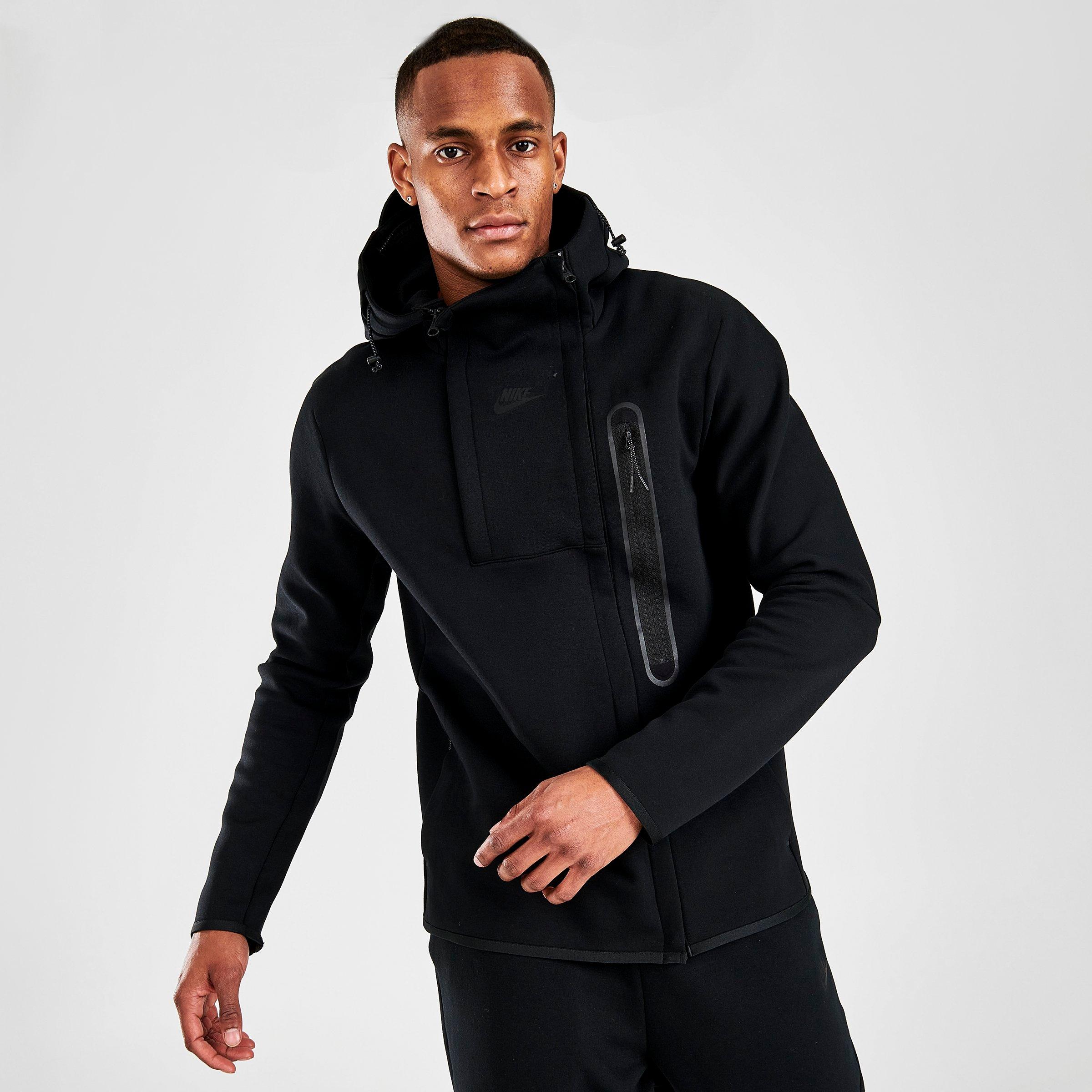 black tech fleece jacket