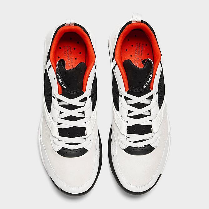Back view of Jordan Air NFH Casual Shoes in Summit White/Chile Red/Archaeo Brown/Black Click to zoom