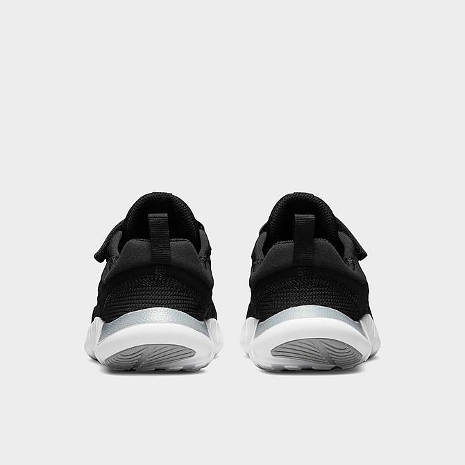 Left view of Boys' Little Kids' Nike Free Run 5.0 2021 Running Shoes in Black/White/Dark Smoke Grey/Light Smoke Grey Click to zoom