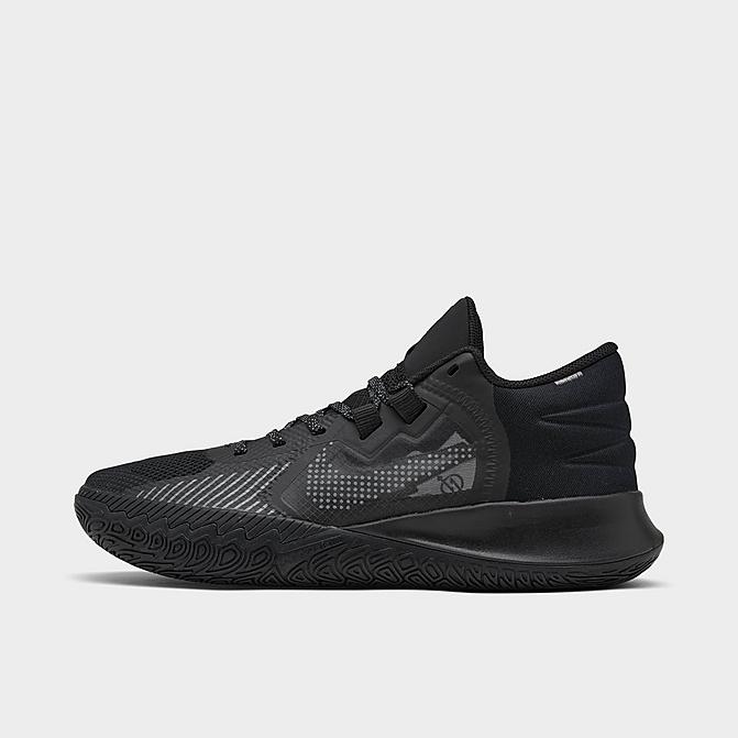 Right view of Nike Kyrie Flytrap 5 Basketball Shoes in Black/Black/Cool Grey Click to zoom
