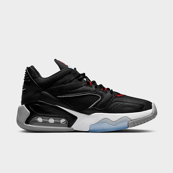 Front view of Jordan Point Lane Basketball Shoes in Black/Wolf Grey/White/University Red Click to zoom