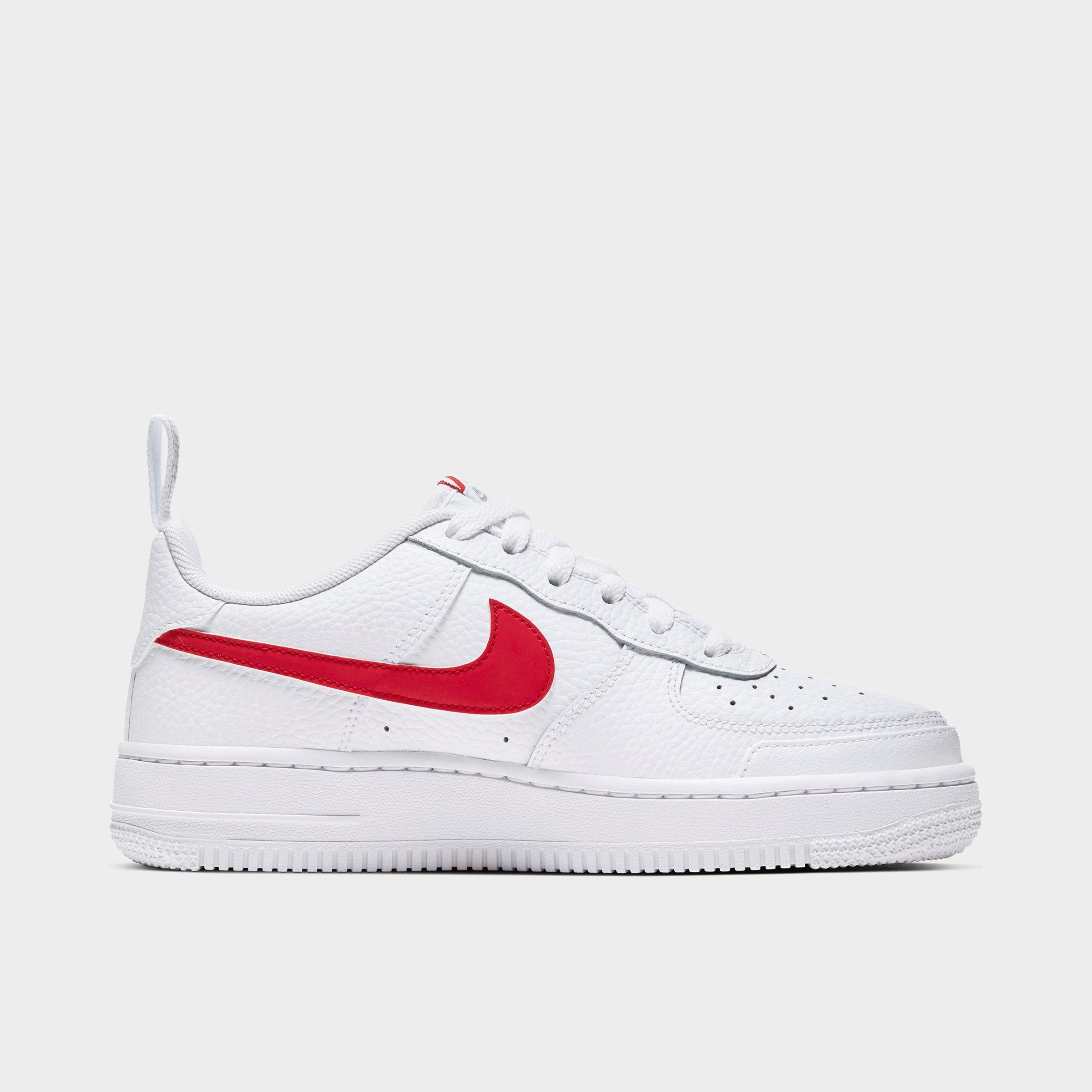 red and white air force 1 finish line