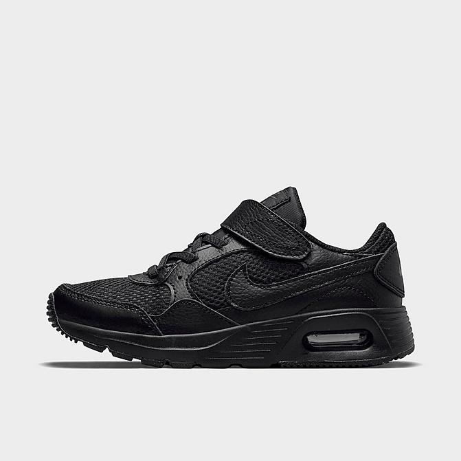 Right view of Little Kids' Nike Air Max SC Casual Shoes in Black/Black/Black Click to zoom