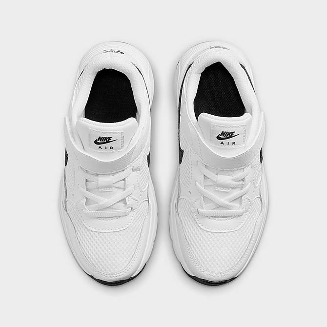 Back view of Little Kids' Nike Air Max SC Casual Shoes in White/Black/White Click to zoom