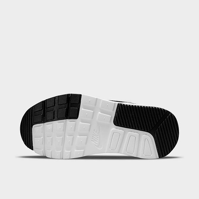 Bottom view of Little Kids' Nike Air Max SC Casual Shoes in White/Black/White Click to zoom