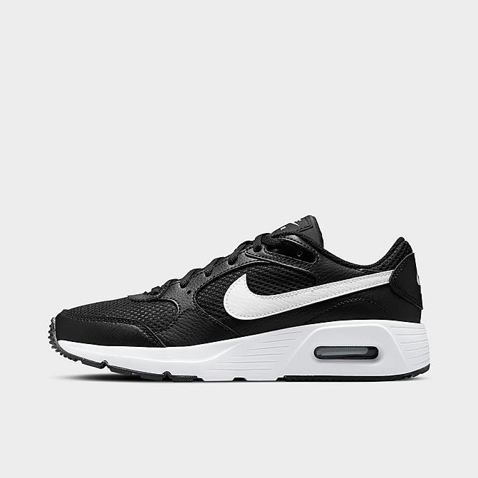Right view of Big Kids' Nike Air Max SC Casual Shoes in Black/White/Black Click to zoom