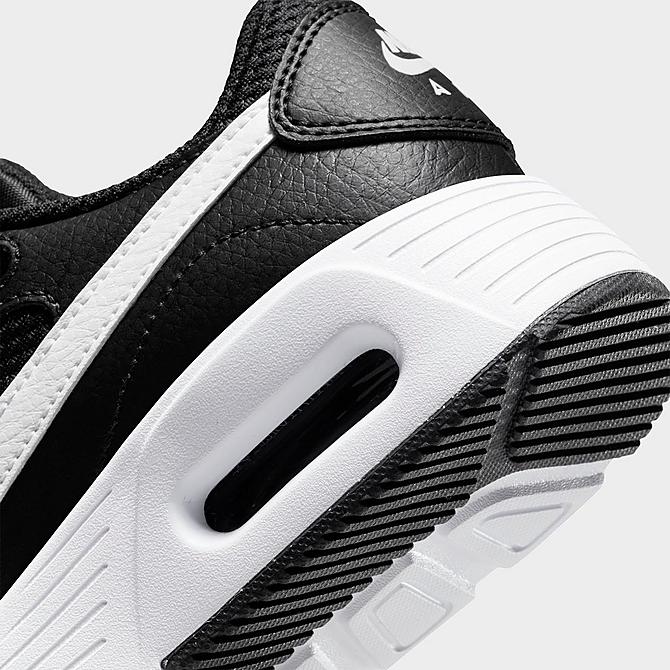 Front view of Big Kids' Nike Air Max SC Casual Shoes in Black/White/Black Click to zoom