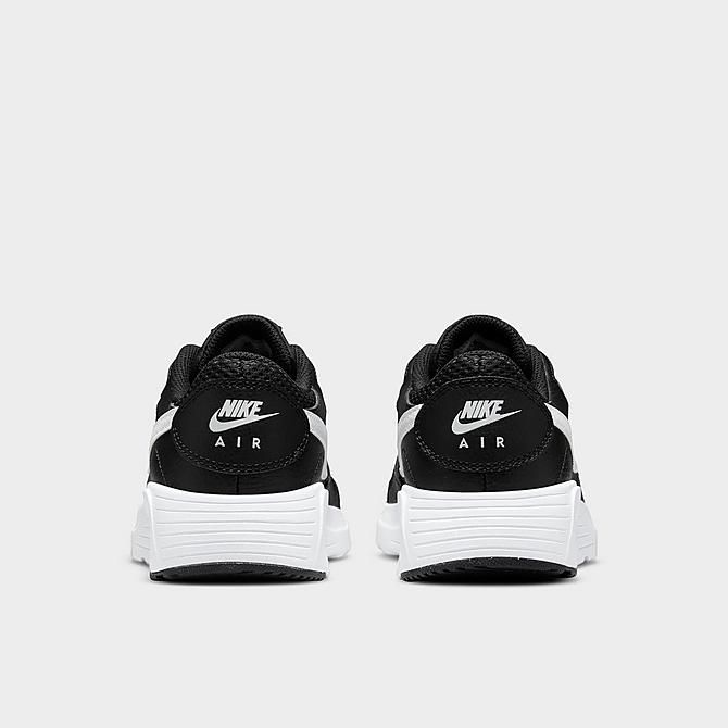 Left view of Big Kids' Nike Air Max SC Casual Shoes in Black/White/Black Click to zoom