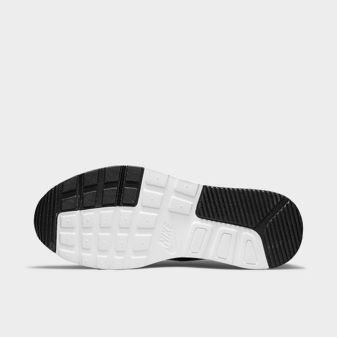 Bottom view of Big Kids' Nike Air Max SC Casual Shoes in White/Black/Photon Dust/Volt Click to zoom