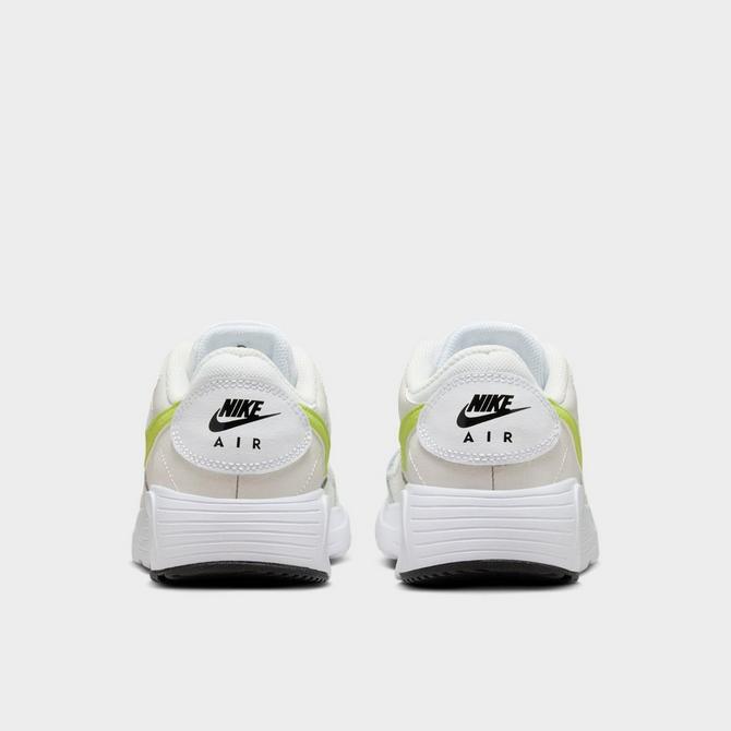 Left view of Big Kids' Nike Air Max SC Casual Shoes in White/Phantom/Black/Cyber Click to zoom
