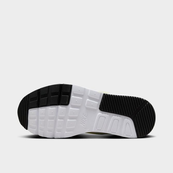 Bottom view of Big Kids' Nike Air Max SC Casual Shoes in White/Phantom/Black/Cyber Click to zoom