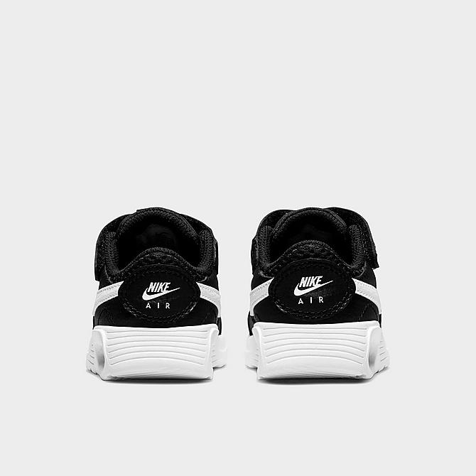 Left view of Kids' Toddler Nike Air Max SC Casual Shoes in Black/White Click to zoom