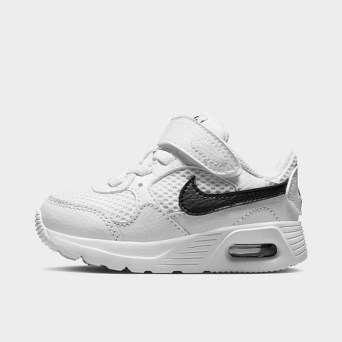 Right view of Kids' Toddler Nike Air Max SC Casual Shoes in White/Black/White Click to zoom
