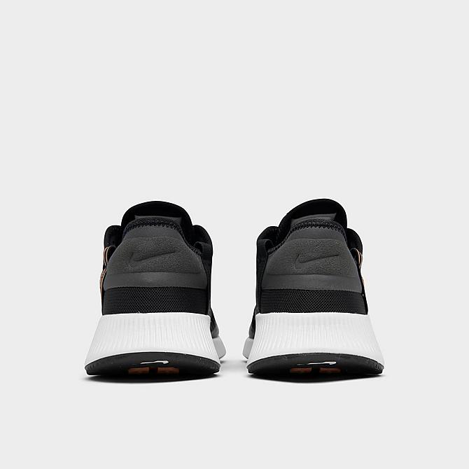 Left view of Women's Nike Reposto Casual Shoes in Black/Dark Smoke Grey/Gum Yellow/Iron Grey Click to zoom
