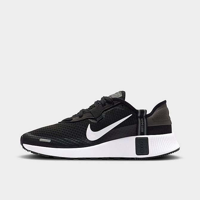 Right view of Men's Nike Reposto Running Shoes in Black/White/Dark Smoke Grey/Iron Grey Click to zoom