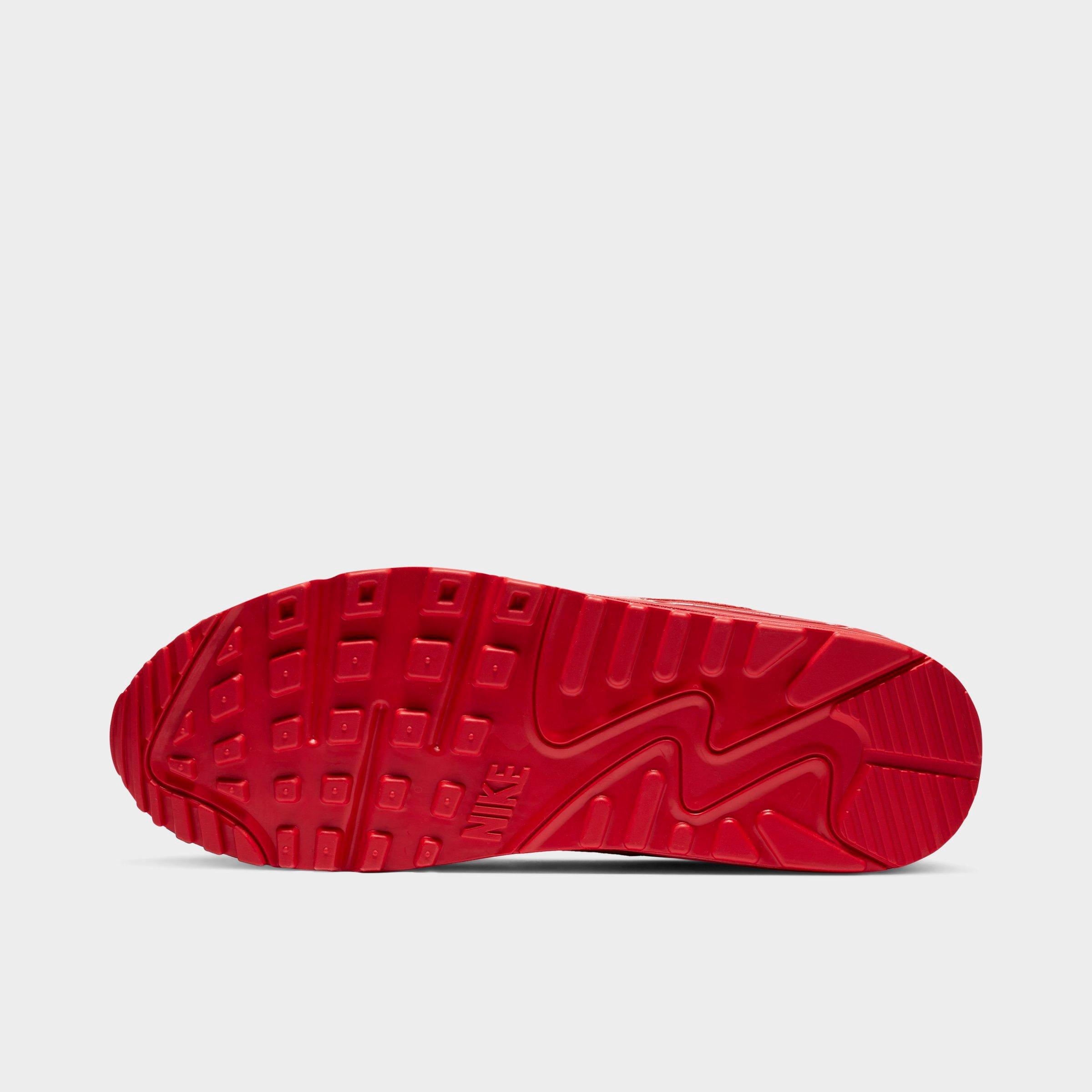 all red casual shoes