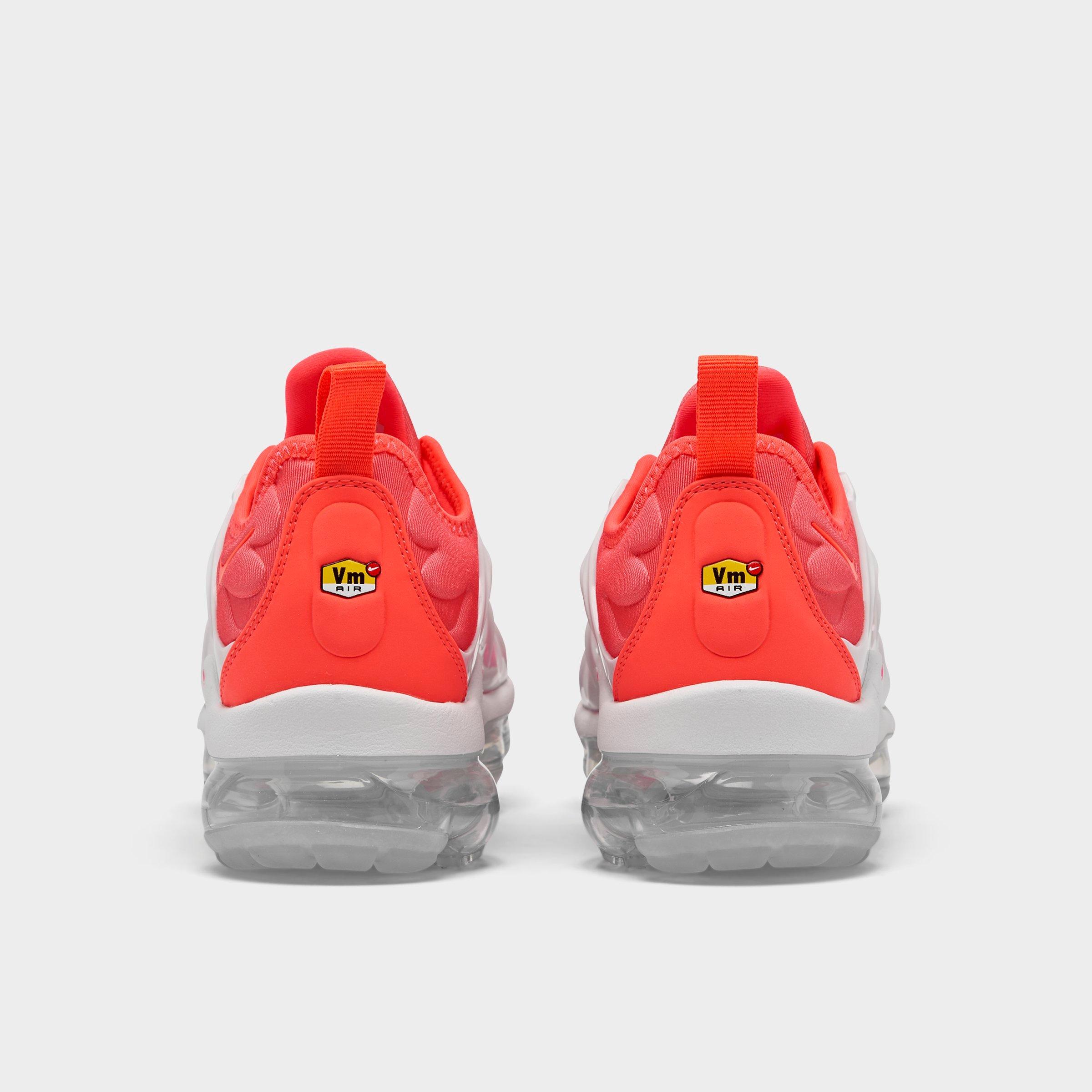 women's nike air vapormax plus orange casual shoes