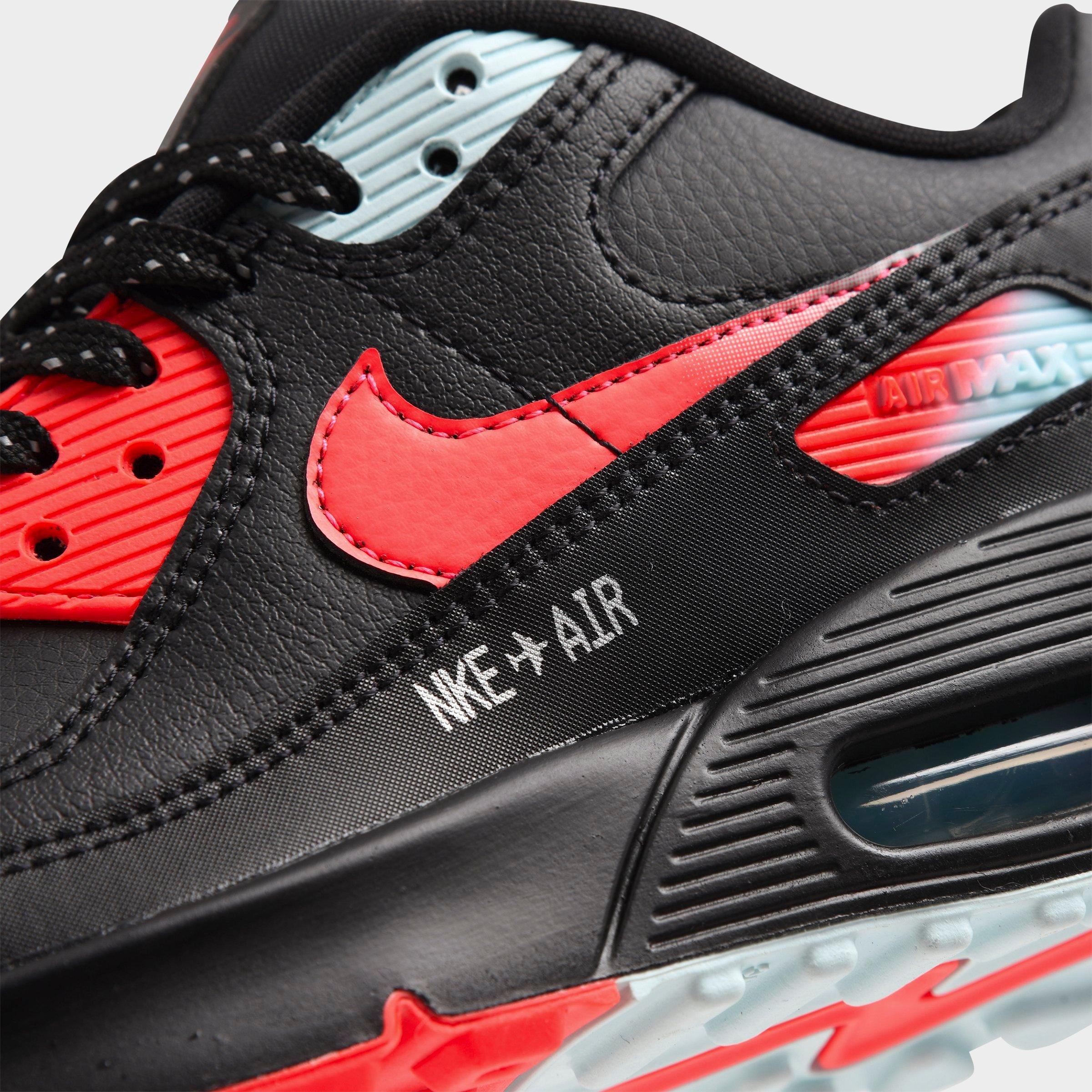 nike air max 90 black red white