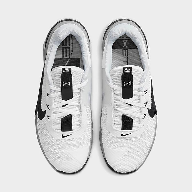 Back view of Men's Nike Metcon 7 Training Shoes in White/Particle Grey/Pure Platinum/Black Click to zoom