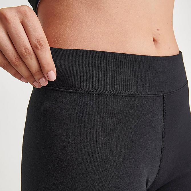 On Model 6 view of Women's Nike Sportswear Essential Bike Shorts in Black Click to zoom