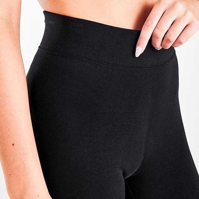 On Model 6 view of Women's Nike Sportswear Essential JDI High-Waisted Leggings in Black Click to zoom