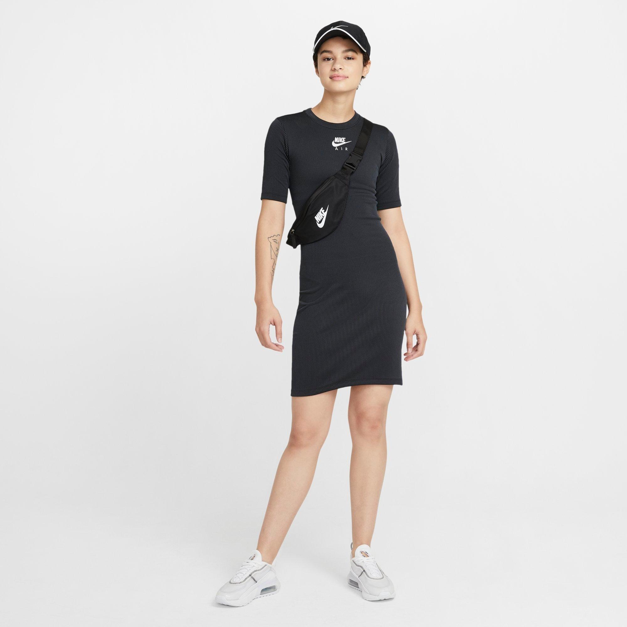 sportswear air half zip long sleeve sweatshirt dress