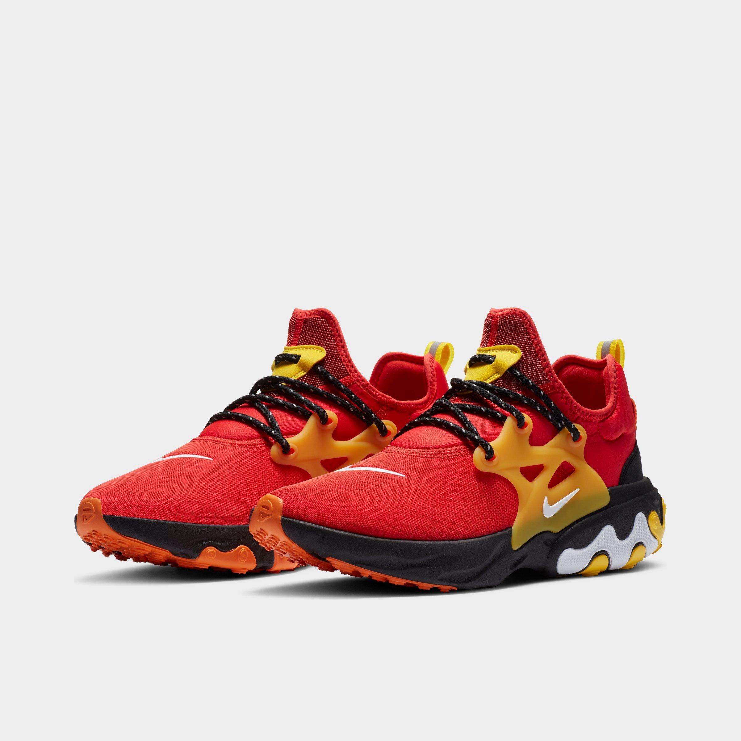 nike react presto black red