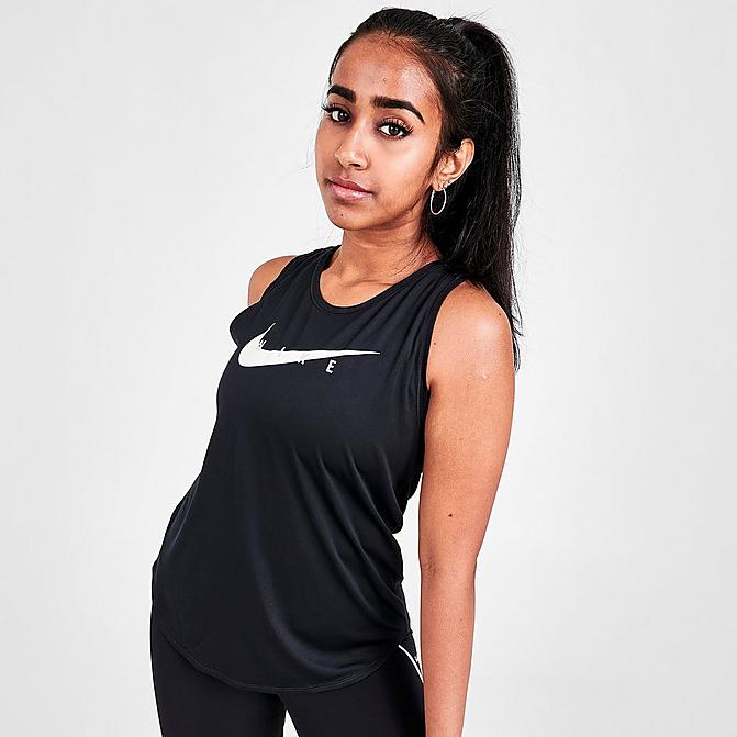 Front view of Women's Nike Swoosh Run Running Tank Click to zoom