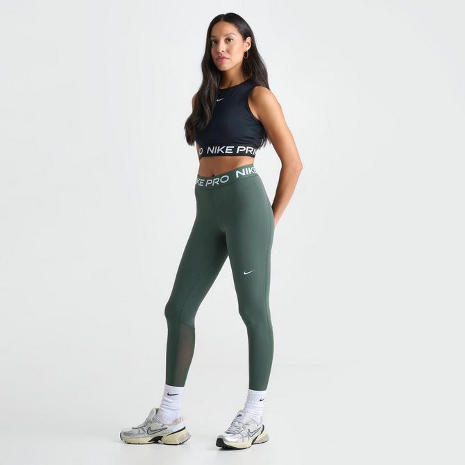 Women s Nike Pro 365 High Waisted 7 8 Mesh Panel Leggings Finish Line