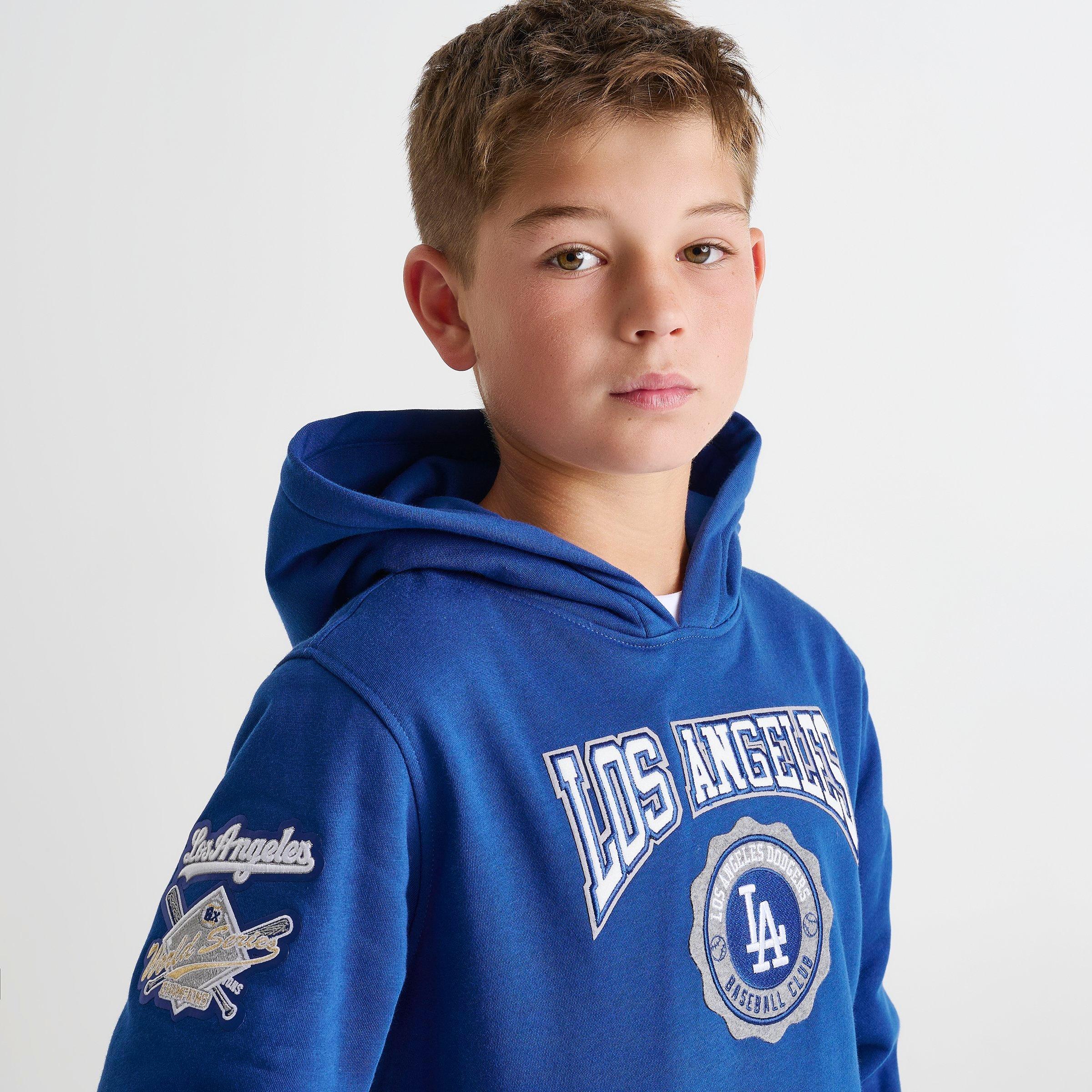 Big Kids' Pro Standard Los Angeles Dodgers MLB Emblem Pullover Hoodie