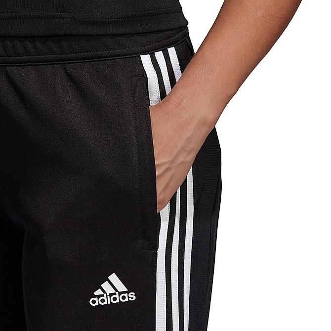 Back Right view of Women's adidas Tiro 19 Training Pants in Black/White Click to zoom
