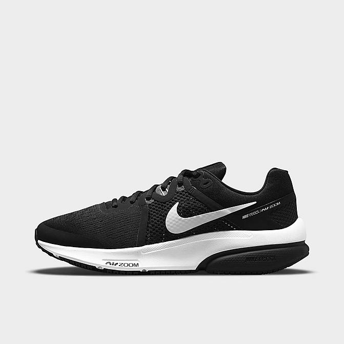 Right view of Men's Nike Zoom Prevail Running Shoes in Black/White Click to zoom