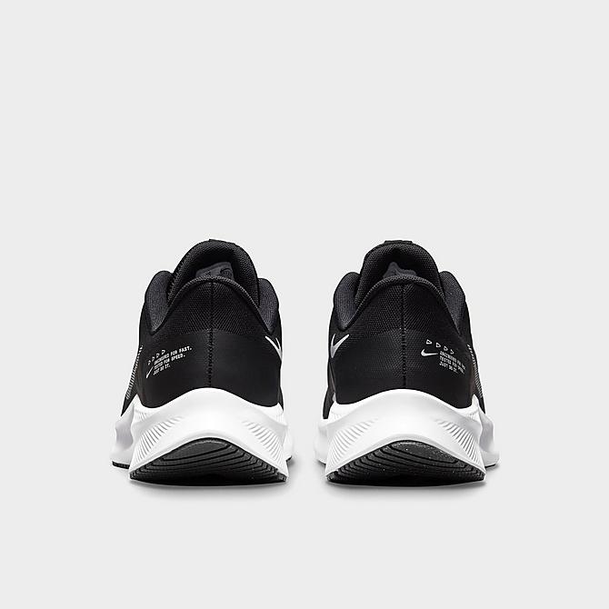 Left view of Women's Nike Quest 4 Running Shoes in Black/Dark Smoke Grey/White Click to zoom