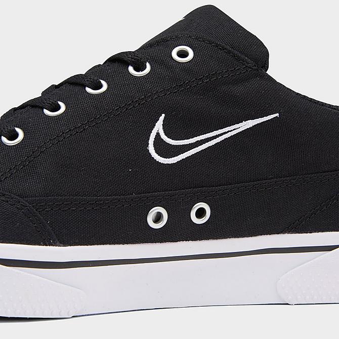 Front view of Men's Nike Retro GTS Casual Shoes in Black/White Click to zoom