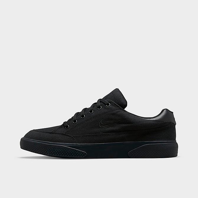 Right view of Men's Nike Retro GTS Casual Shoes in Black/Black/Black Click to zoom