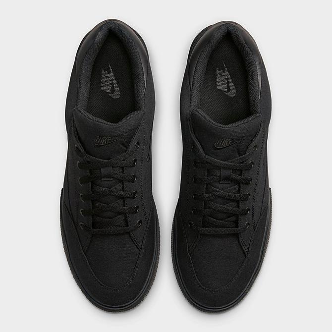 Back view of Men's Nike Retro GTS Casual Shoes in Black/Black/Black Click to zoom