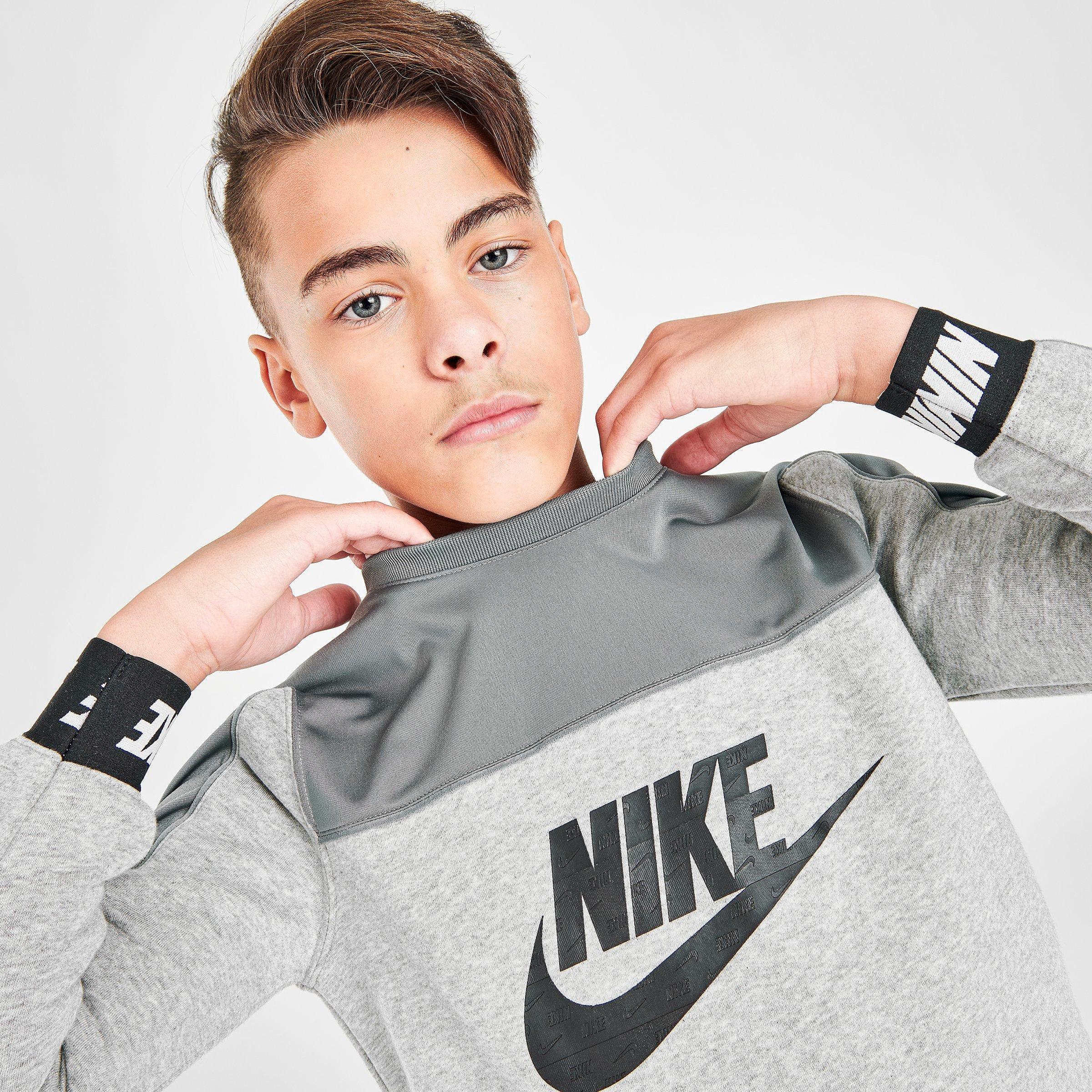 Boys' Nike Sportswear Hybrid Fleece 