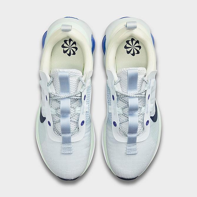 Back view of Women's Nike Air Max 2021 Casual Shoes in Summit White/Ghost/Barely Green/Obsidian Click to zoom