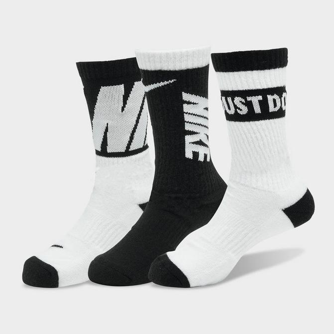 Kids' Nike Everyday Cushioned Crew Socks (3-Pack)