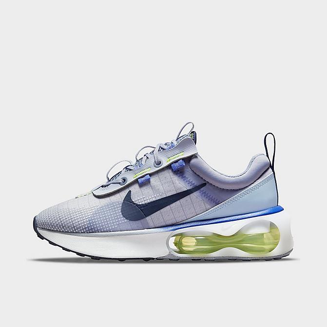 Right view of Big Kids' Nike Air Max 2021 Casual Shoes in Ghost/Ashen Slate/Obsidian Mist/Obsidian Click to zoom