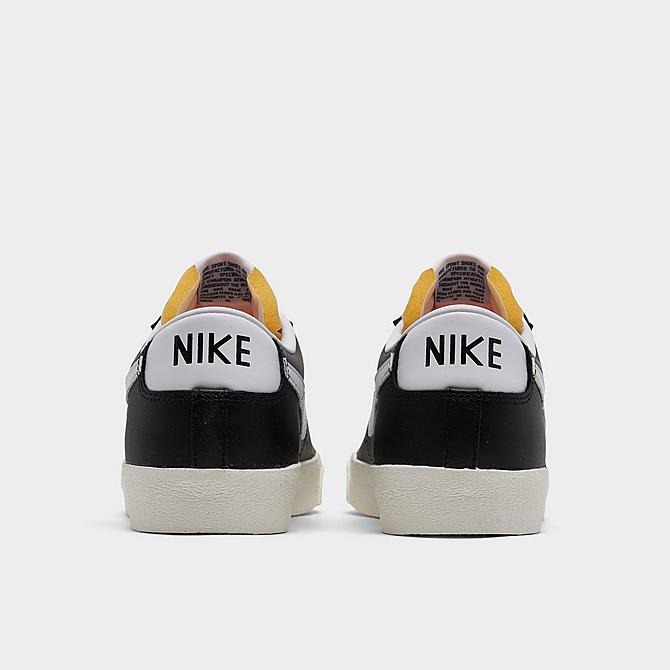 Left view of Men's Nike Blazer Low '77 Vintage Casual Shoes in Black/White/Black/Sail Click to zoom