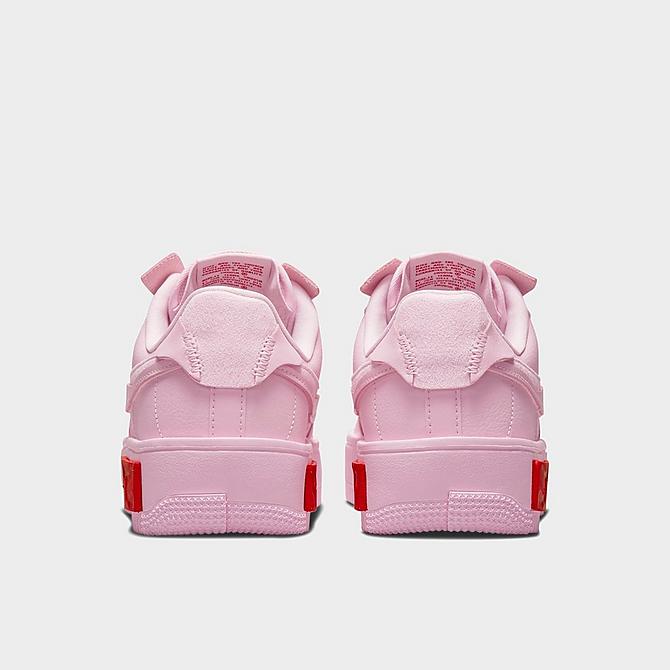 Left view of Women's Nike Air Force 1 Fontanka Casual Shoes in Pink Foam/University Red/Black/Pink Foam Click to zoom