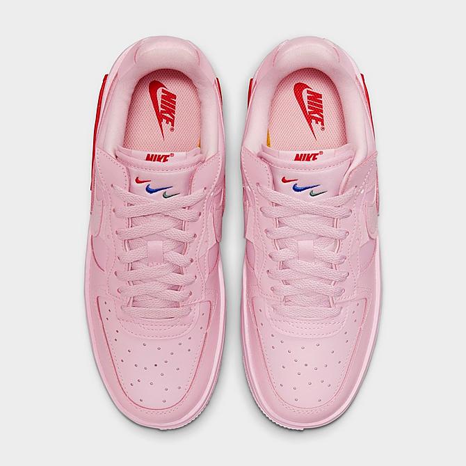 Back view of Women's Nike Air Force 1 Fontanka Casual Shoes in Pink Foam/University Red/Black/Pink Foam Click to zoom