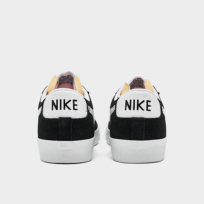 Left view of Nike Blazer Low '77 Suede Casual Shoes in Black/White Click to zoom