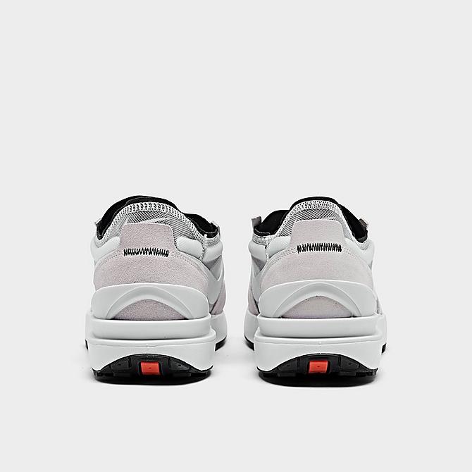 Left view of Men's Nike Waffle One Casual Shoes in Summit White/White/Black/Orange Click to zoom