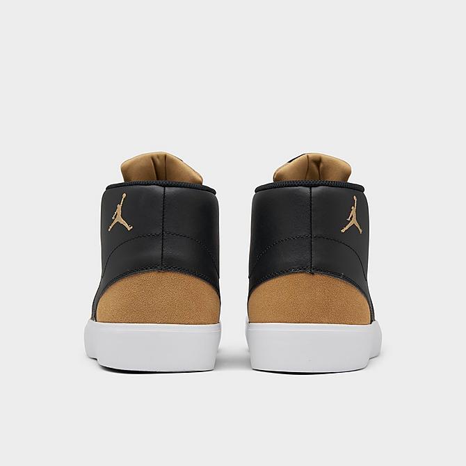 Left view of Men's Jordan Series Mid Casual Shoes in Black/White/Elemental Gold/Washed Teal/Gum Light Brown Click to zoom