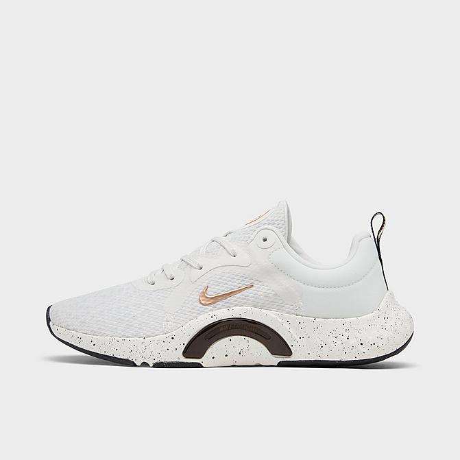 Right view of Women's Nike Renew In-Season TR 11 Premium Training Shoes in Sail/Black/White/Metallic Copper Coin Click to zoom