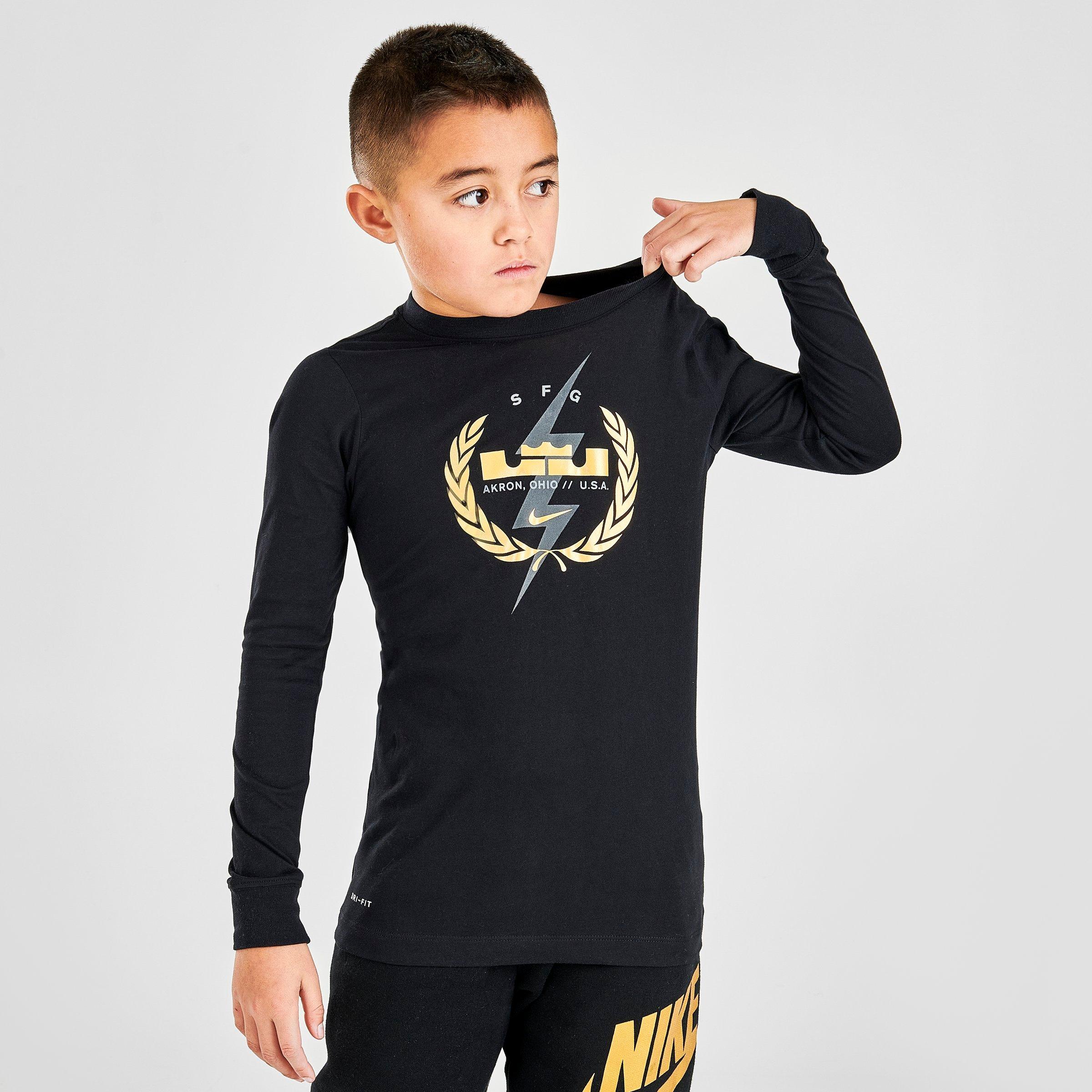 boys dri fit long sleeve shirts