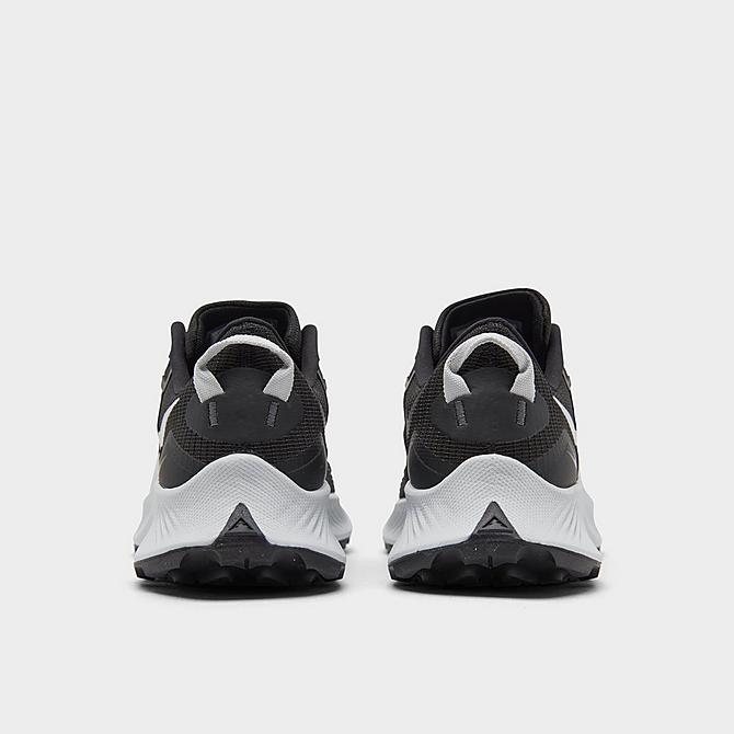 Left view of Women's Nike Pegasus Trail 3 Running Shoes in Black/Dark Smoke Grey/Pure Platinum Click to zoom